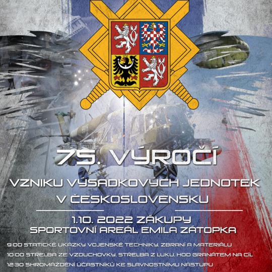 75. výročí vzniku výsadkových jednotek v Československu 1