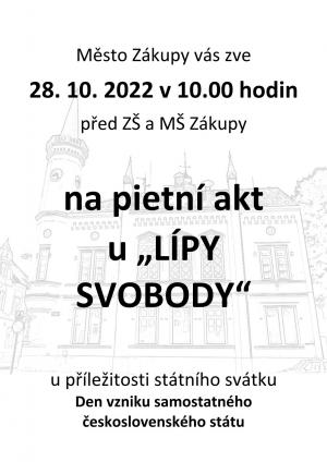 Pietní akt u Lípy Svobody 1